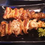 大衆焼鳥酒場 羽場 - 地鶏の皮