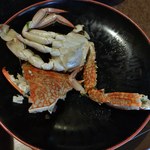 魚々屋 - 定食のかに味噌汁の蟹