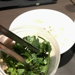 アジアンバルフロッグス - 別盛りのパクチー