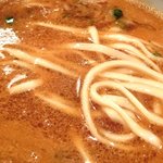 ガンコンヌードル - エビつけ麺<20食限定> 800円 のつけ汁の中のつけ麺