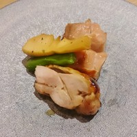 上越やすだ  銀座二丁目店 - 越の鶏味噌柚庵焼き