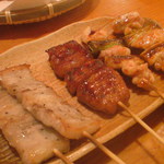 鳥専 一保 - 一保焼鳥（バラ・つくね・ねぎま）