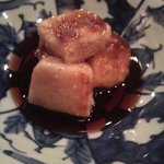 日本料理 たかむら - お麩のあべかわ・・自家製の黒蜜美味しい～