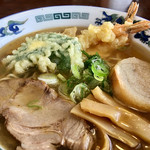 レストラン若葉 - 天ぷらラーメン