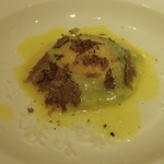 リストランテ サクラ - 2016.11 絶妙な火入れがされた濃厚卵を使ったラビオリ