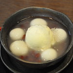 有閑さくら茶屋 - 私8品目　クリームぜんざい　735円