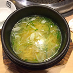 Gyuukaku - 石鍋ごまねぎ塩ラーメン（ハーフ） 486円