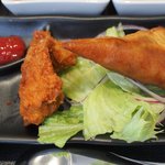 ハラル食堂 - サモサと鶏の唐揚げ
