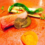 プレヴナンス - 鴨胸肉　黒トリュフ添