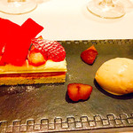 プレヴナンス - いちごとマスカルポーネのミルフィーユ　栗のジェラート添