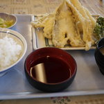ばんや - 白身魚の天ぷら定食