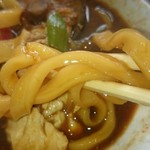 岩庄 - 麺は平打ち麺(2017.2)