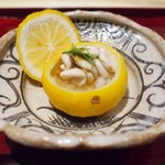 銀座 しのはら - 柚子釜　羅臼の雲子