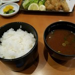 天びん屋 - ご飯と赤だし