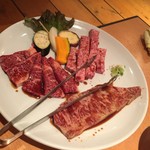 Yakiniku Reimen Tsukushi - 特上和牛セット