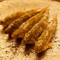 日本料理 晴山 - もろこの天ぷら　脂がのっていて旨い(//∇//)