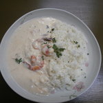 神戸甘辛カレー きてたもんせ - エビのクリーム煮バターライス添え　1000円