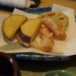 天ぷら割烹　和 - サツマイモ、人参