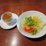 木々珈琲舎 - スープ＆サラダ 2017年2月