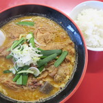 麺屋まる勝かっちゃんラーメン - もつらーめんセット