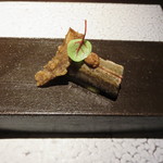 日本料理 TOBIUME - 秋茄子で2種　『秋刀魚握り』旨味の凝縮