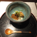 日本料理 TOBIUME - 先付　濃い味の"鮟肝”淡い味の"蕪”　－濃と淡のコントラスト－ 