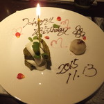 日本料理 TOBIUME - モンブラン大福と抹茶のシフォンケーキ