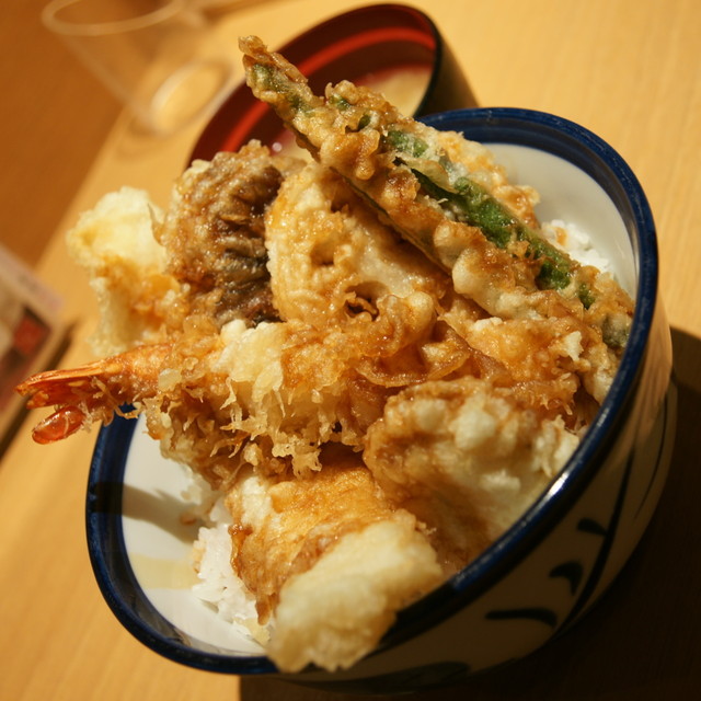 魚介だけでなく まいたけも美味しいオールスター天丼 By ランチ向上委員会 天丼てんや 御徒町店 御徒町 天丼 天重 食べログ