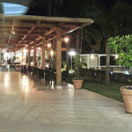 Golden Tulip Rome Airport - ロビーから見たプールサイド