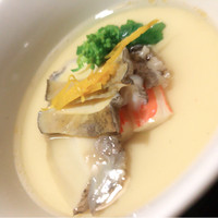 月亭 新宿本店 - アワビと蟹の茶碗蒸し