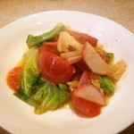 ゆたか - トマト、大根、キャベツ、空豆とかの炒め