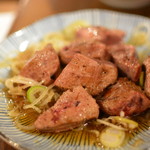 炭火焼肉 だいじゅん - 店員さんに焼いてもらった新鮮レバー