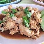 Suda Restaurant - Fried Pork with garlic and pepper　120バーツ