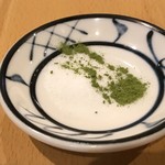 味処 やまきよ - 天盛りの抹茶塩