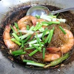 Tong Kee Chinese Restaurant  - Steamed prawns with vermicelli　250バーツ