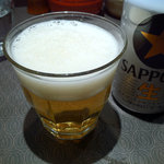 Menya Musashi Iwatora - ビールは缶で提供。350mlと500mlがある。