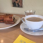 バケットチョコラとコーヒー