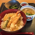 味の民芸 - 海老天丼ランチ¥928税込