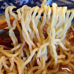 麺や樽座 - 限定「カルビラーメン」８００円（麺）