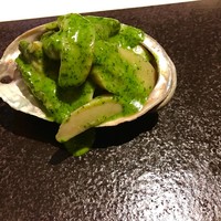 イタリア料理 リストランテ フィッシュボーン - 鮑のヴァポーレ  香草ガーリックバターソース  美味❤