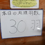 ろばたやき山ろく - 平日でも30羽