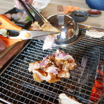 ろばたやき山ろく - 地鶏切り切り