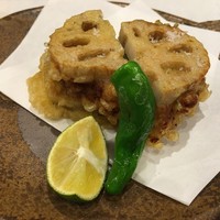 あなごと日本酒 なかむら - 蓮根挟み揚げ