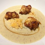 レフェルヴェソンス - せいこ蟹とさつまいものスープ、鱈の白子と猪のキャラメル、塩漬けレモン