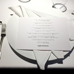 レフェルヴェソンス - メニューとテーブルセッティング