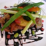 洋食舎けやき - 地鶏のステーキ バルサミコソースUP