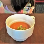 ジャム cafe 可鈴 - ミニプレートのガスパチョ(=トマトの冷製スープ)
