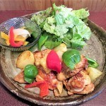 ジャム cafe 可鈴 - タンドリー風チキン＆グリーンサラダ