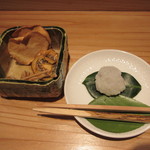 竹ざき - ドライフルーツ(二人前)と椿団子