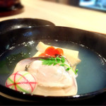 梶川 - 蛤と玉子豆腐の椀物